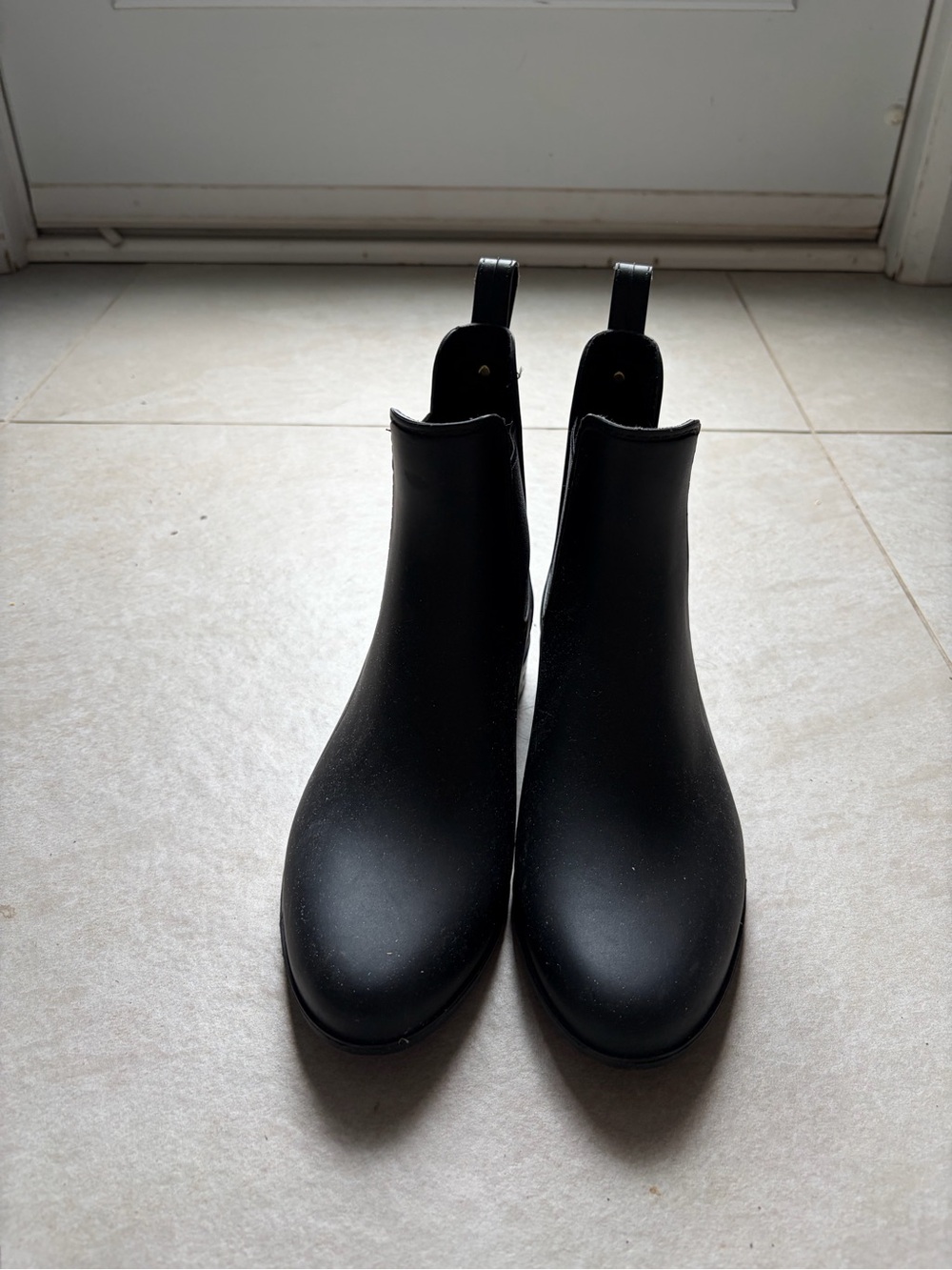 Sam Edelman Black Matte Chelsea Rain Boot